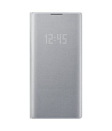 LED View Case for Note10/10Plus Silver