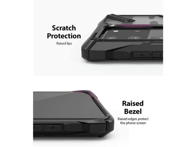 Official Ringke Fusion X Case For Galaxy S20 Ultra Camo Black - Image 3