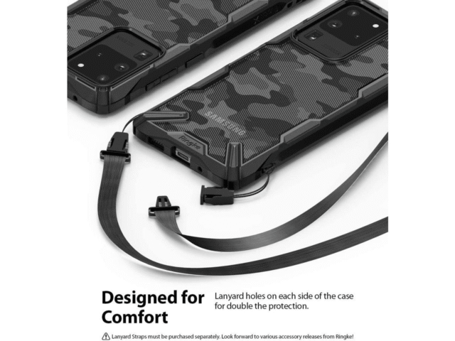 Official Ringke Fusion X Case For Galaxy S20 Ultra Camo Black - Image 4