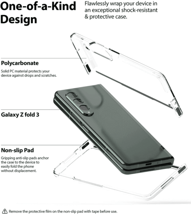 RINGKE Slim Case For Samsung Galaxy Z Fold 3 Clear - Image 2