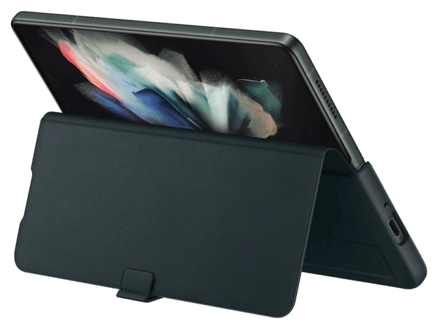 Samsung Galaxy Z Fold3 Leather Grip plus Stand Cover - Image 6