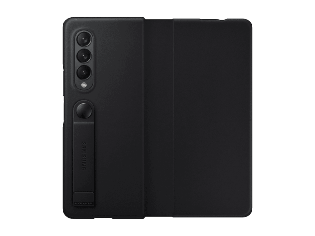 Samsung Galaxy Z Fold3 Leather Grip plus Stand Cover - Image 5