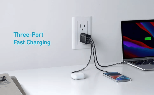 Anker 336 67W Three Port Wall Charger A2674 Adapter Only - Image 4