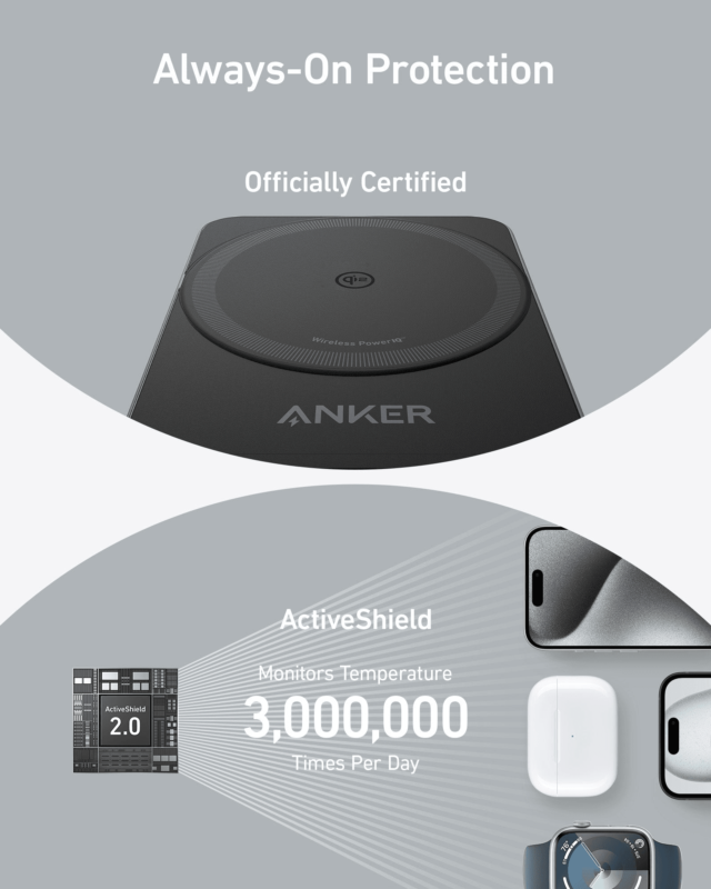 Anker MagGo Wireless Charging Station Foldable 3 in 1 - Image 6