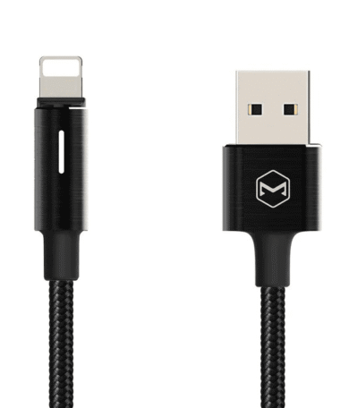 MCDODO CA4600 KingSeries 2.4A AutoPower Off LightningCable Compatible For IPhone With LEDLight 1.2m
