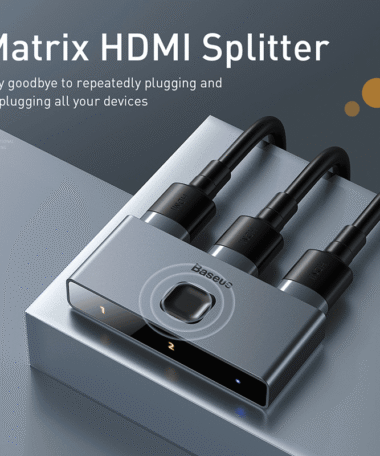 Baseus Matrix HDMI Switcher 4K HD 2-In-1 Convertor Multi Hub