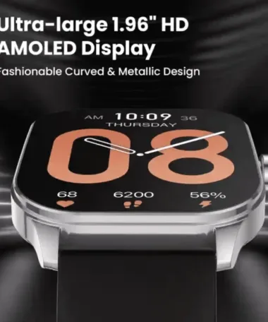 Amazfit Pop 3S SmartWatch with a 1.96 AMOLED Display BT Calling